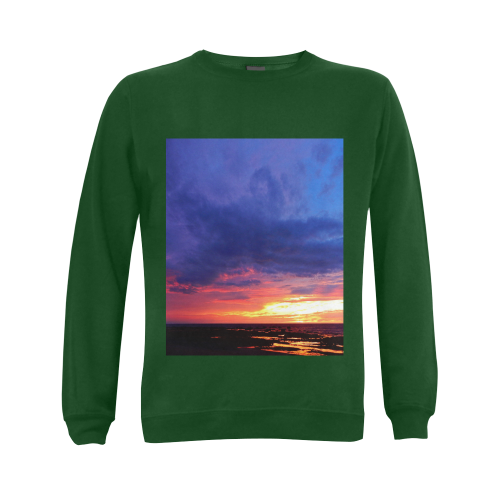 Evening's Face Gildan Crewneck Sweatshirt(NEW) (Model H01)