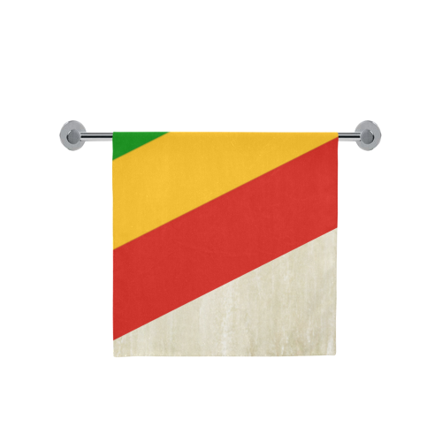 Rastafari Flag Colored Stripes Bath Towel 30"x56"