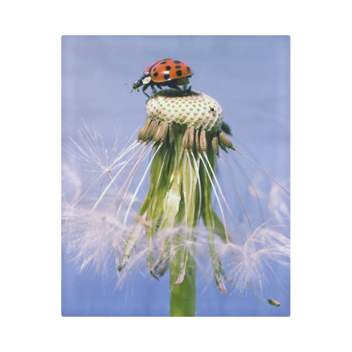 Ladybug Dandelion Marienkäfer Pusteblume Duvet Cover 86"x70" ( All-over-print)