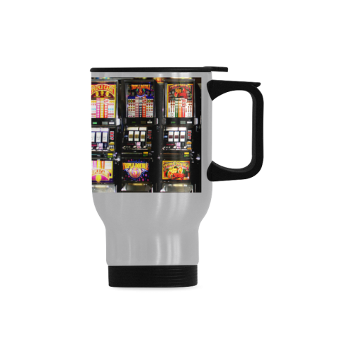 Lucky Slot Machines - Dream Machines Travel Mug (Silver) (14 Oz)
