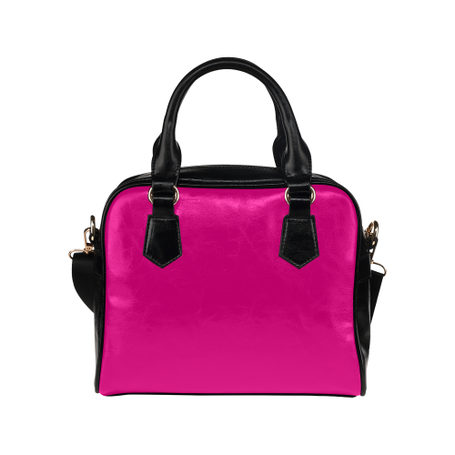 Hot Pink Happiness Shoulder Handbag (Model 1634)