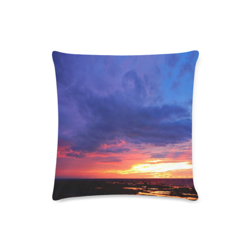 Evening's Face Custom Zippered Pillow Case 16"x16" (one side)