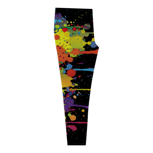 Crazy multicolored running SPLASHES Cassandra Women's Leggings (Model L01)