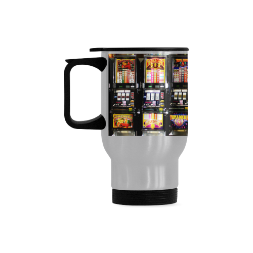 Lucky Slot Machines - Dream Machines Travel Mug (Silver) (14 Oz)