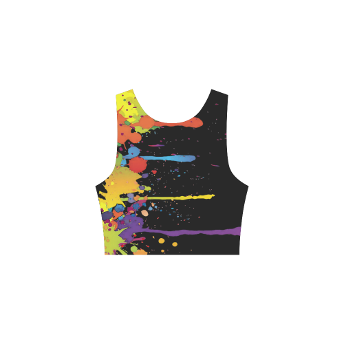 Crazy multicolored running SPLASHES Atalanta Sundress (Model D04)