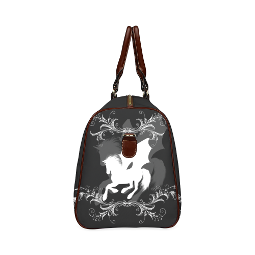 Wonderful white unicorn Waterproof Travel Bag/Small (Model 1639)