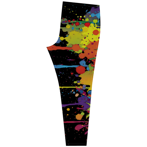 Crazy multicolored running SPLASHES Cassandra Women's Leggings (Model L01)