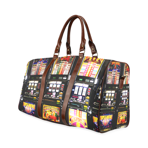 Lucky Slot Machines - Dream Machines Waterproof Travel Bag/Large (Model 1639)