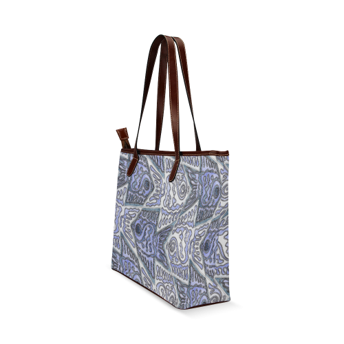 Fish Tessellation Shoulder Tote Bag (Model 1646)