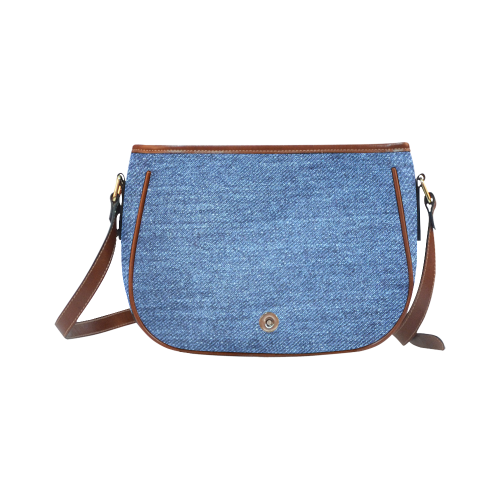 Classic Denim Blue Saddle Bag/Small (Model 1649) Full Customization