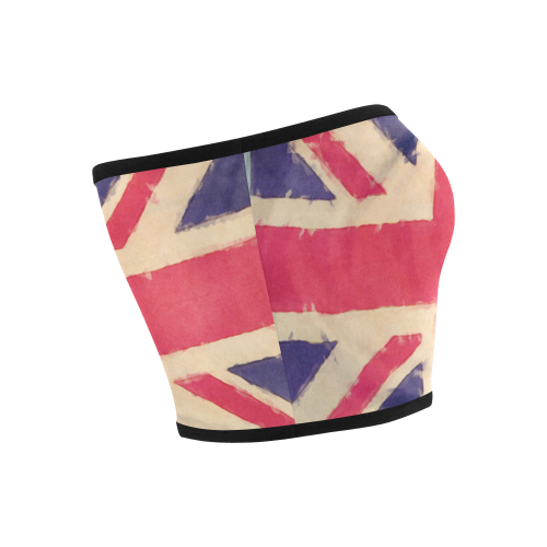 British UNION JACK flag grunge style Bandeau Top