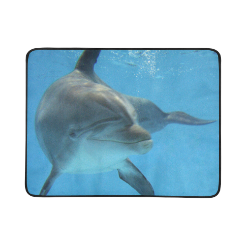 Dolphin001Q-7874px Beach Mat 78"x 60"