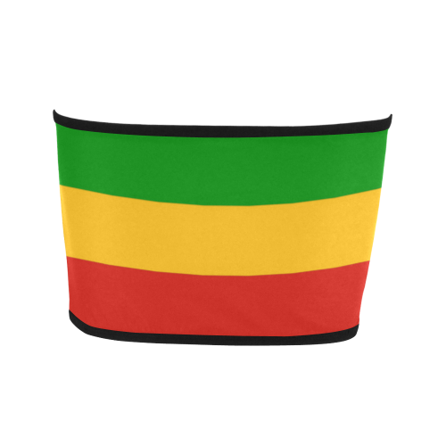 Rastafari Flag Colored Stripes Bandeau Top