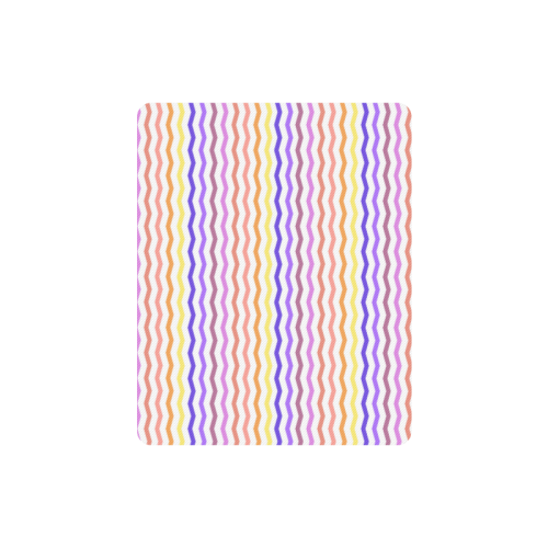 Colorfull Zig Zag Pattern Chevron white Rectangle Mousepad