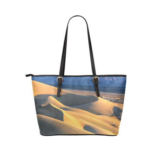 Sand Dune Adventure Leather Tote Bag/Small (Model 1651)