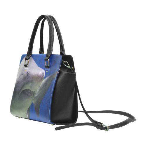 Great White Shark Attack Classic Shoulder Handbag (Model 1653)