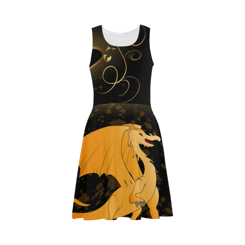 Funny cartoon dragon Atalanta Sundress (Model D04)