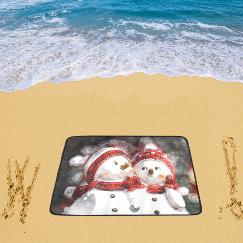 Snowman20160602 Beach Mat 78"x 60"