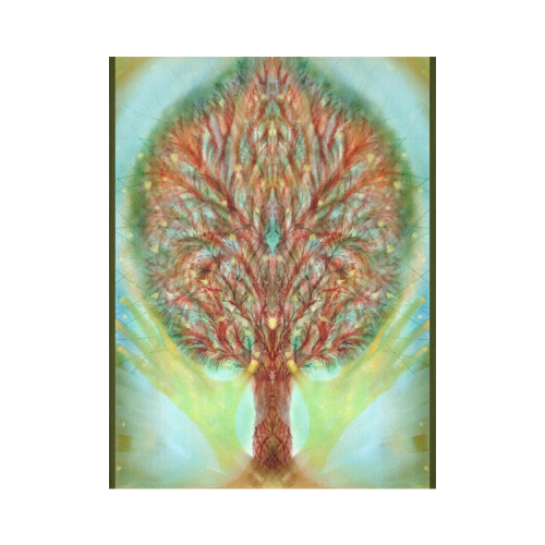 tree of life Cotton Linen Wall Tapestry 60"x 80"