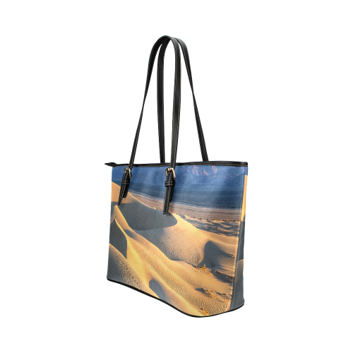 Sand Dune Adventure Leather Tote Bag/Small (Model 1651)