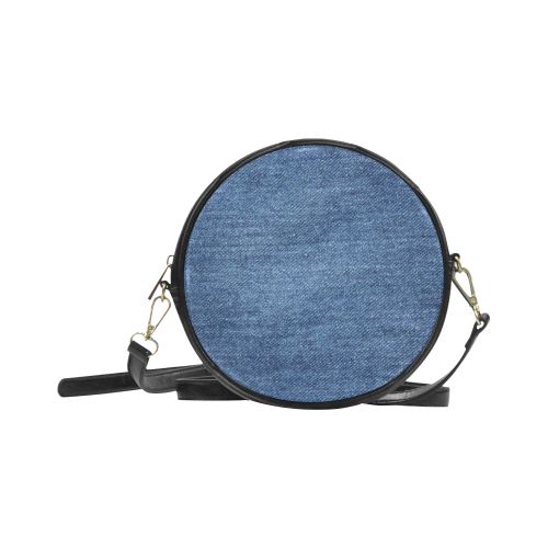 Classic Denim Blue Round Sling Bag (Model 1647)
