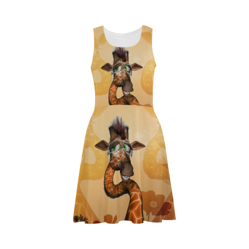 Funny, sweet giraffe Atalanta Sundress (Model D04)