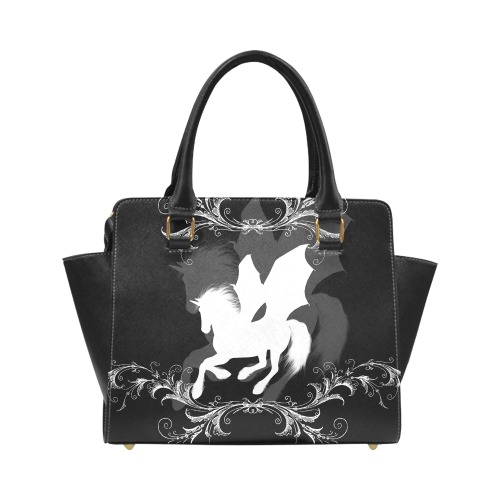 Wonderful white unicorn Classic Shoulder Handbag (Model 1653)