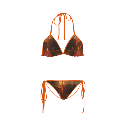 Burning Fire Custom Bikini Swimsuit