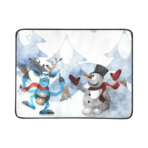 Snowman20160605 Beach Mat 78"x 60"