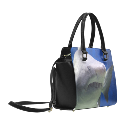 Great White Shark Attack Classic Shoulder Handbag (Model 1653)