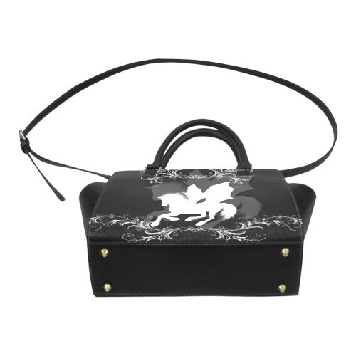 Wonderful white unicorn Classic Shoulder Handbag (Model 1653)