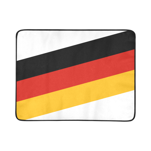German Flag Colored Stripes Beach Mat 78"x 60"