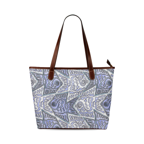 Fish Tessellation Shoulder Tote Bag (Model 1646)