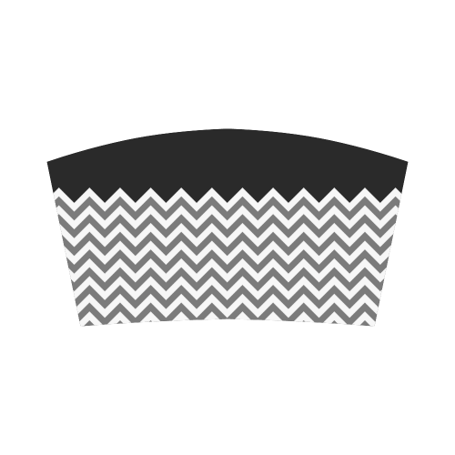 HIPSTER zigzag chevron pattern white Bandeau Top