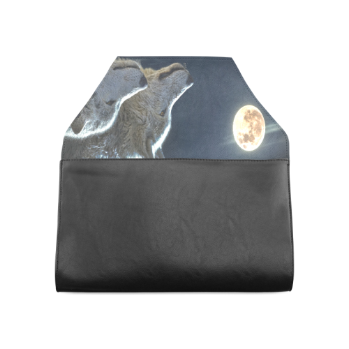 Wolven Love By The Light Of The Moon Clutch Bag (Model 1630)