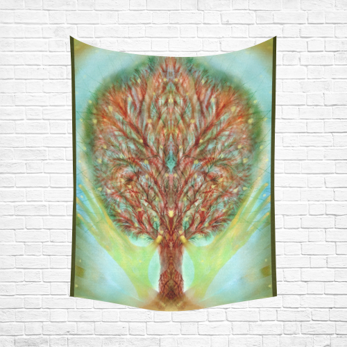 tree of life Cotton Linen Wall Tapestry 60"x 80"