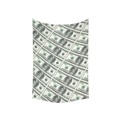 Dollars Cotton Linen Wall Tapestry 60"x 40"