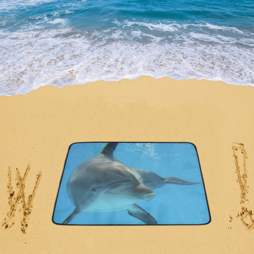 Dolphin001Q-7874px Beach Mat 78"x 60"