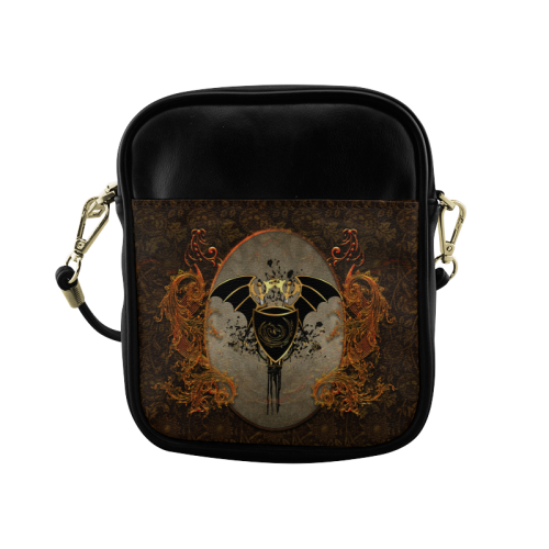 Dragon with swords and wings Sling Bag (Model 1627)