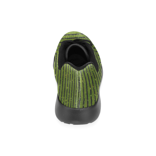 Green Stripe Men’s Running Shoes (Model 020)