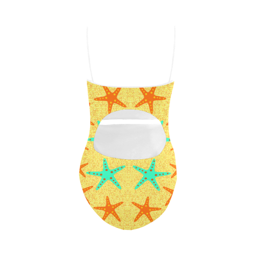 Starfish at the beach Strap Swimsuit ( Model S05)