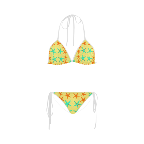 Starfish at the beach Custom Bikini Swimsuit