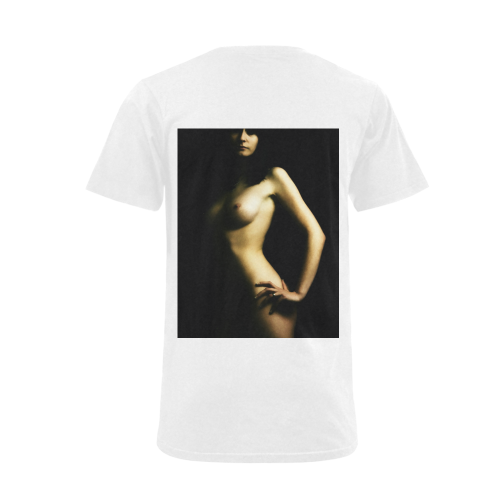 nude Men's V-Neck T-shirt  Big Size(USA Size) (Model T10)
