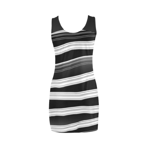 Gray black invert2 Medea Vest Dress (Model D06)