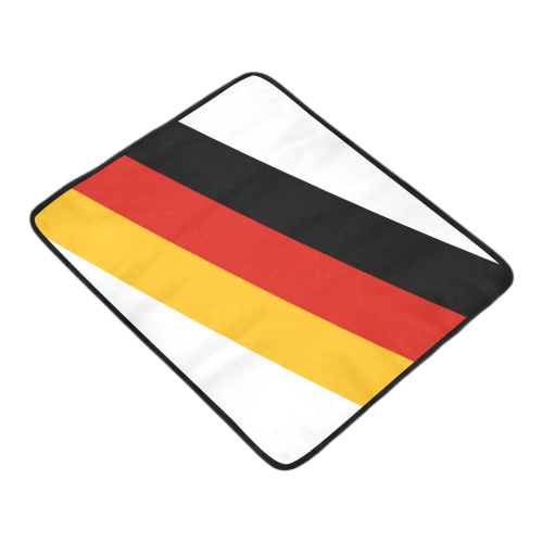 German Flag Colored Stripes Beach Mat 78"x 60"