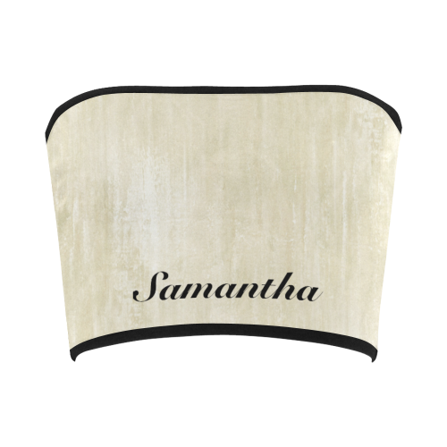 Background Grunge Texture Stone + your Name Bandeau Top