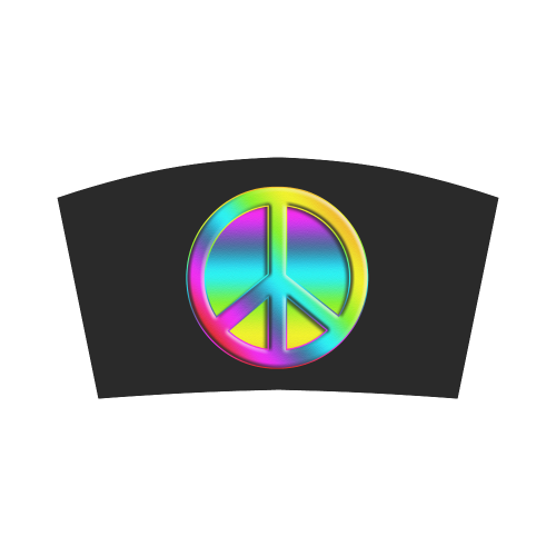 Neon Colorful PEACE pattern Bandeau Top