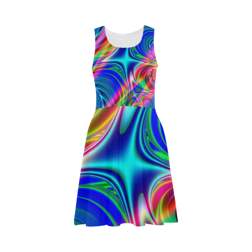 Rainbow Splash Fractal Atalanta Sundress (Model D04)