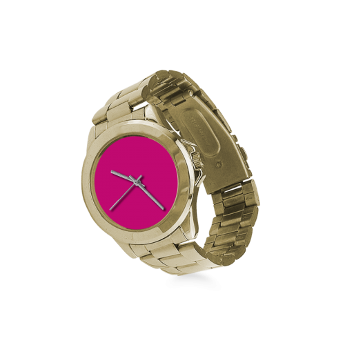 Hot Pink Happiness Custom Gilt Watch(Model 101)