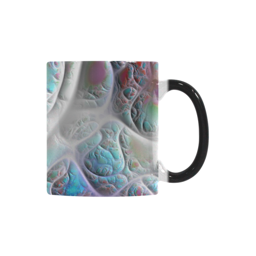 Blue & White Quilt, Abstract Delight Custom Morphing Mug